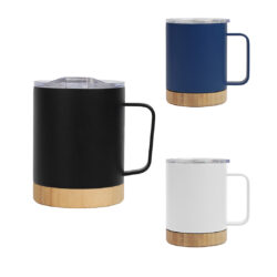 HYDRO - Bamboo Base Stainless Steel Mug